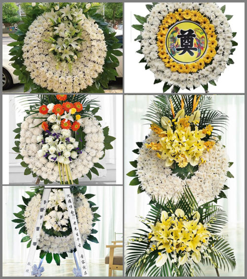 黑龙江佳木斯富锦市锦山镇重兴村花圈速递